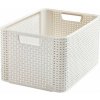 CURVER - Úložný box imitácia ratanu Style 2 L, krémový