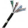 DATACOM S/FTP drát CAT7 PE,Fca 500m cívka, plášť černý OUTDOOR (1217)