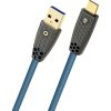 Oehlbach USB kábel USB-A zástrčka, USB-C ® zástrčka 0.5 m petrolejová tienenie pletivom D1C9560; D1C9560