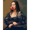 zuty Maľovanie podľa čísel - Mona Lisa s bublinou, 80x100 cm, vypnuté plátno na rám (8596530061076)