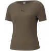 T-shirt Puma Her Ribbed Slim Tee Grape Leaf W 531917 44 (87607) Black XS