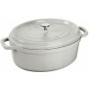 Staub Cocotte hrniec oválny 29 cm biela hľuzovka, 11029107