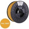Tlačová struna (filament) C-TECH PREMIUM LINE, PLA, luminiscenčná svetlá oranžová, RAL2007, 1,75mm, 1kg