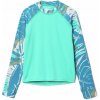 Columbia Sandy Shores Printed LS Sunguard Detské Unisex Tričko Farba: Electric Turquoise, Deep Marine King Pal, Veľkosť: XXS 1833161362