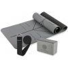 HMS Gray Set na jogu - YM10 Pad, Yoga Block KJ02 a popruh SJ02