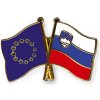 Odznak (pins) 22mm vlajka EU+Slovinsko - farebný