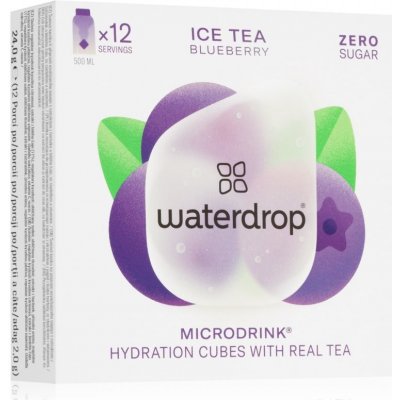 Waterdrop Microdrink Ice Tea nápoj s vitamínom C a B3 príchuť Blueberry 12 ks
