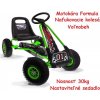 JOKO Šľapacia Motokára na pedály Formula s voľnobehom, nafukovacie kolesá, nastaviteľné sedadlo, nosnosť 30 kg, zelená