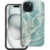 Kryt Forcell F-Protect Mirage, Military Drop-Tested Case s MagSafe iPhone 15 Green Marble