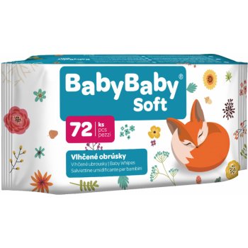 Baby Soft detské vlhčené utierky 72 ks