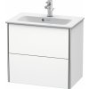 Duravit XSquare skrinka 61x38.8x56 cm závesná kúpeľňová skrinka pod umývadlo biela XS416501818