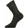 Ponožky hrubé dvojvrstvové z merino FORCE s iónmi striebra ZELENÉ veľ. 26-28