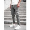 Antracitové pánske cargo jogger nohavice Bolf JX5061A