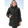 Z6773 DEWBERRY WOMEN'S COAT-BLACK-1 šedá S dewberry 2465430683359