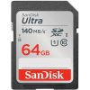 SanDisk Ultra/SDXC/64GB/140MBps/UHS-I U1 / Class 10/Čierna, SDSDUNB-064G-GN6IN