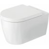 Duravit ME by Starck Závěsné WC, Rimless, WonderGliss, biela/matná biela 25290926001