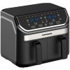| Heinner HAF-KDB1700BK - Duálna teplovzdušná fritéza 8,5 l 1700W/230V čierna | HAF-KDB1700BK