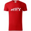 Evolution fitness - Tričko z organickej bavlny - S ( Červená )