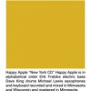 Happy Apple - New York [CD]