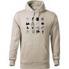 Harry ikonky - Mikina pánska Cape s kapucňou - 4XL ( Ľadovo sivá )