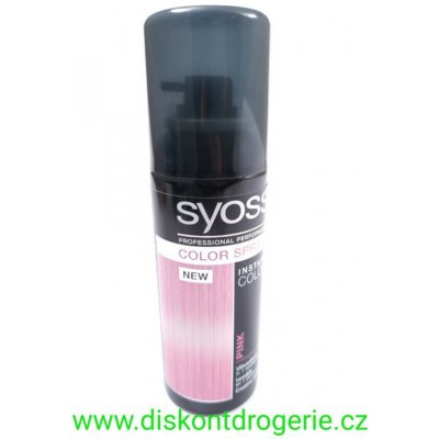 Syoss Instant Color dočasný barevný sprej Pink 120 ml