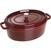 Oválny liatinový hrniec Staub 31 cm, grenadina