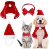 Oblečenie a kostýmy UBRANKO DLA PSA CIEPŁY SWETEREK ŚWIĄTECZNY červený UNIVERZÁLNY