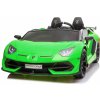 Beneo Elektrické autíčko Lamborghini Aventador 24V Dvojmiestne, Zelené lakované, 2,4 GHz DO, Mäkké PU Sedadlá, LCD Displej, odpruženie, vertikálne otváracie dvere, mäkké EVA kolesá, 2 X 45W MOTOR, ORI