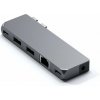 Replikátor portov Satechi Aluminium Pro Hub Mini (1xUSB4 96W, 1xHDMI 6K 60Hz, 2 x USB-A 3.0, 1xEthernet, 1xUSB-C, 1xAu (ST-UCPHMIM)
