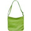 NovaKabelka.sk Ebe Verde Chiaro kožená talianska crossbody kabelka zelená