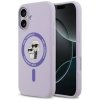 Karl Lagerfeld Liquid Silicone Karl and Choupette MagSafe zadný kryt pre iPhone 17 Purple
