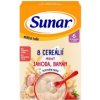 Sunar mliečna KAŠA 8 CEREÁLIÍ príchuť jahoda, banán (od ukonč. 6. mesiaca) 1x210 g