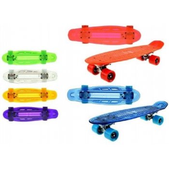 Teddies Skateboard pennyboard se světlem asst barev