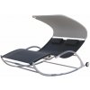 LECO Hojdacie lehátko so slnečnou strieškou EDDA
