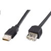 PremiumCord kupaa2bk USB 2.0, prodlužovací, A-A, 2m, černý