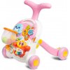 Detské interaktívne chodítko, stolček s príslušenstvom 2v1, TOYZ, ružové