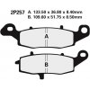 NISSI BRAKE PADS 2P-257NS SINTER METAL