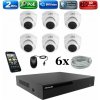 Amiko IP 6 kamerový set, 2Mpix, Dome (1200K6) (Amiko)