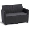 Allibert CLAIRE 2 SEATERS SOFA-grafit