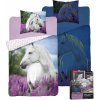 Detexpol svietiace obliečky Biely kôň v levanduli 140x200 70x80 cm bavlna