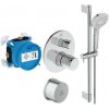 Ideal Standard CeraTherm - Sprchový set s termostatom pod omietku, s telesom, 3 prúdy, chróm A7598AA