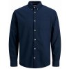 Jack&Jones Pánska košeľa JJEOXFORD Slim Fit 12182486 Navy blazer