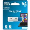 Goodram USB flash disk, USB 2.0, 64GB, UCO2, modrý, UCO2-0640KWR11, USB A, s otočnou krytkou