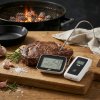 ADE BBQ biely - kuchynský teplomer na mäso a steaky digitálny z nehrdzavejúcej ocele so sondou a bezdrôtovým prijímačom
