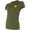 SENSOR MERINO ACTIVE PT SWALLOW dámské triko kr.rukáv safari M; Zelená triko