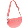 NovaKabelka.sk Reni Grande Rosa kožená talianska crossbody kabelka ružová