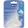 Chicco cumlík na fľašu Natural Feeling silikón normálny prietok 1 ks V001515