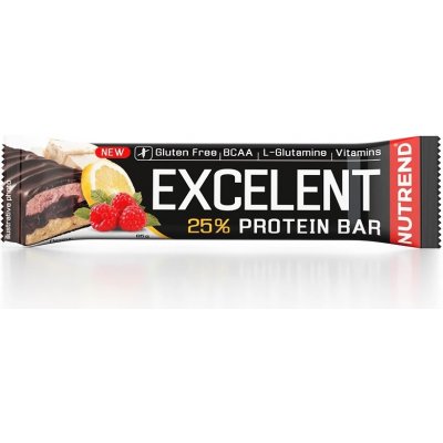 Nutrend Excelent Protein Bar Double 85 g citrón - tvaroh - malina