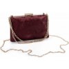 Kabelka - listová kabelka semišová - bordó - VÝPREDAJ