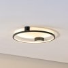 Milagro Lighting Stropné LED svetlo Saturno, čierne, Ø 50 cm, kov, 4 000 K - ML8858